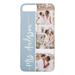 Mrs. New Name Wedding Couples Photo Collage Case-Mate iPhone Case