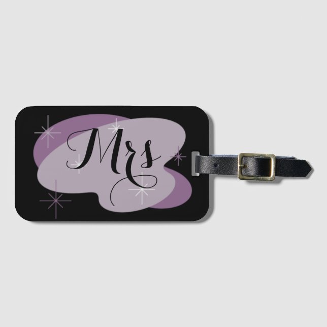 Mrs or Customise Luggage Tag (Front Horizontal)