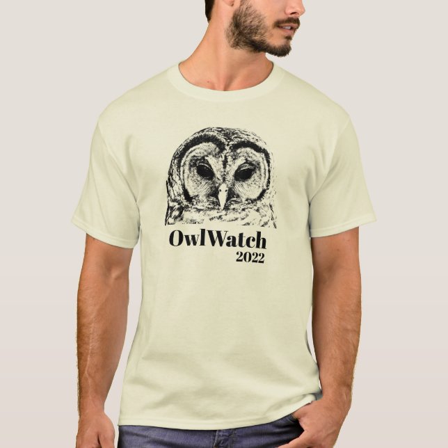 Mrs Owl 2022 - black on light shirt (Front)