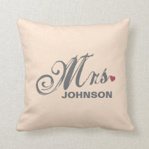 Mrs. Personalised American MoJo Pillow