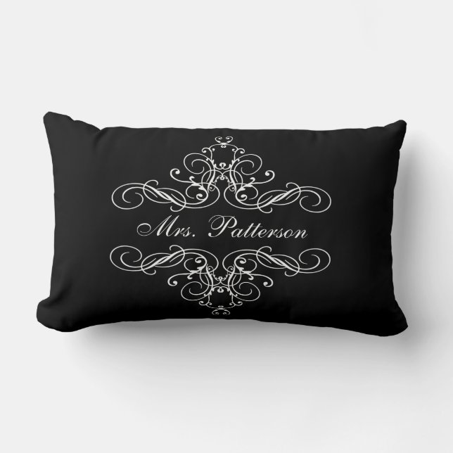 Mrs. Personalised  His & Her Boudoir Bed Pillow (Front)