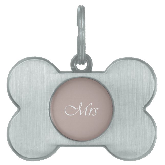 Mrs Pet Name Tag (Front)