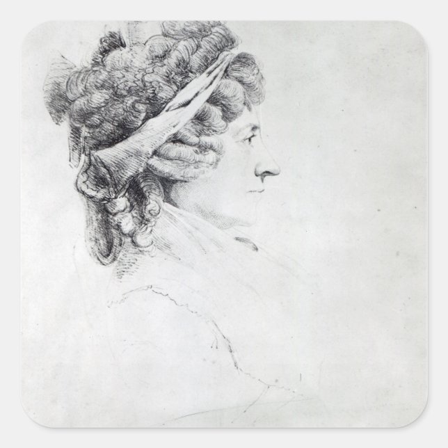 Mrs Piozzi Square Sticker (Front)