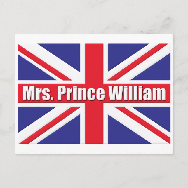 Mrs. Prince William Postcard (Front)