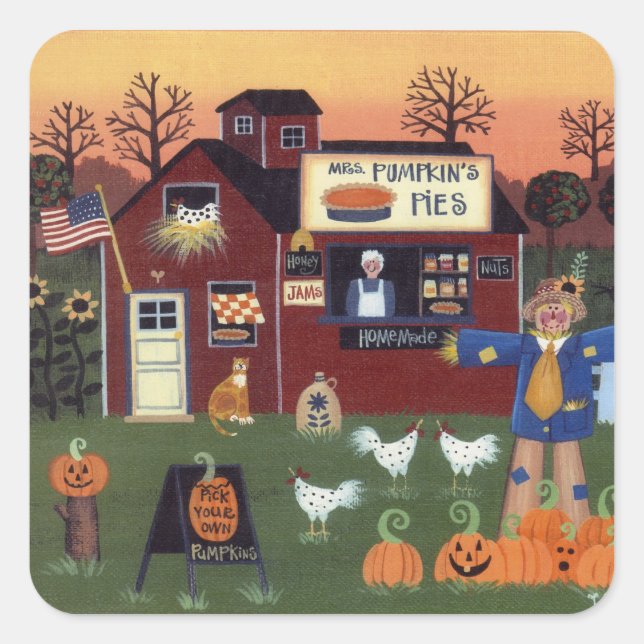 Mrs. Pumpkin's Pies Sticker (Front)