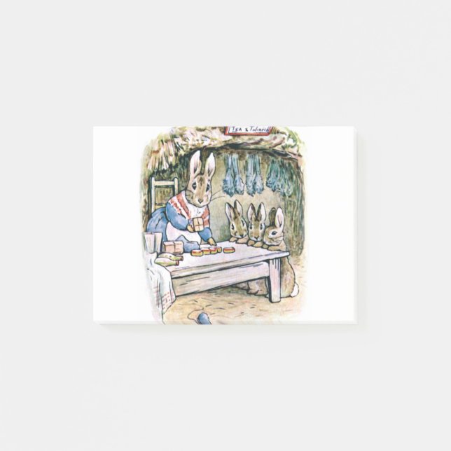 Mrs Rabbit, Flopsy Mopsy and Cottontail Post-it Notes (Front)