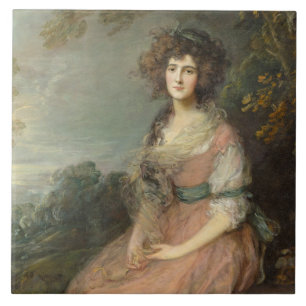 Mrs. Richard Brinsley Sheridan, 1785- 87 Ceramic Tile