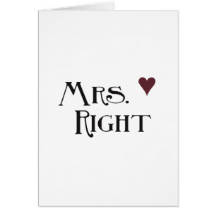 Mrs. Right