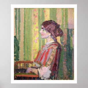 Mrs Robert Bevan, c.1913 (oil on canvas) Poster