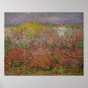 Mrs. Russell Amongst the Flowers at Belle Isle Poster