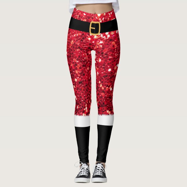 Mrs. Santa Claus Leggings (Front)