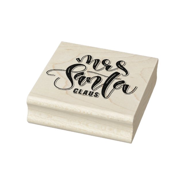Mrs. Santa Claus Rubber Stamp (Stamp)