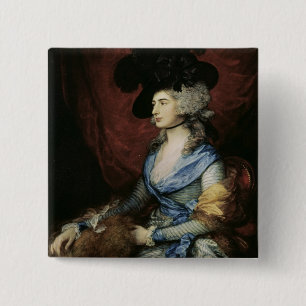 Mrs Sarah Siddons, the actress , 1785 15 Cm Square Badge