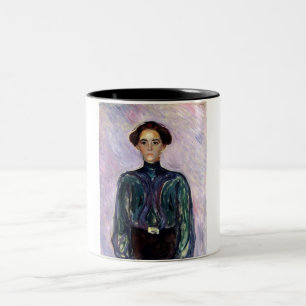 Mrs. Schwarz (by Edvard Munch) Two-Tone Coffee Mug