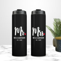 Mrs. Script Monogram Personalised Name Newlywed