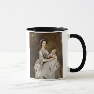 Mrs Sharpe and Child, 1731 (oil on canvas) Mug