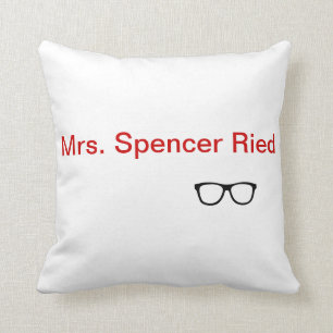 'Mrs. Spencer Reid' throw pillow