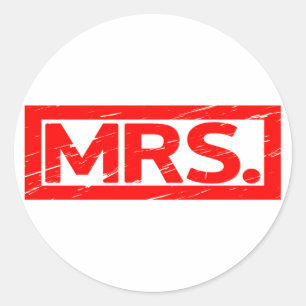 Mrs. Stamp Classic Round Sticker