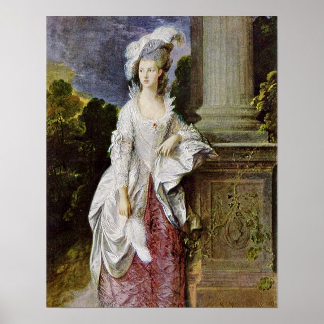 Mrs. Thomas Graham by Thomas Gainsborough Poster (Front)