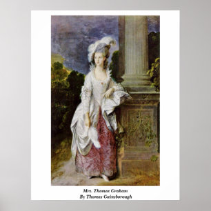 Mrs. Thomas Graham By Thomas Gainsborough Poster