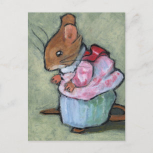 MRS TITTLEMOUSE #2  After B. Potter Postcard