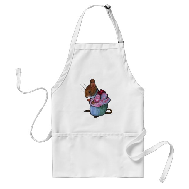 Mrs. Tittlemouse, After Beatrix Potter: Oil Pastel Standard Apron (Front)