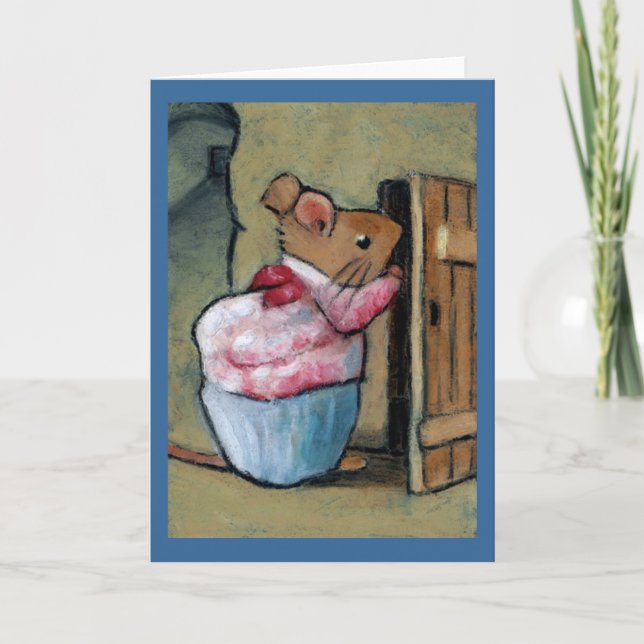 MRS TITTLEMOUSE (in Oil Pastel) After B. Potter Card (Front)