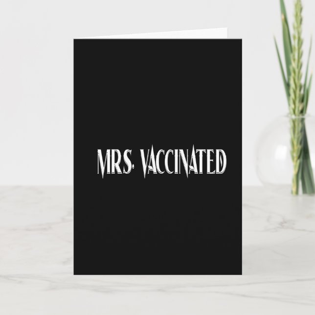 Mrs. Vaccinated Card (Front)