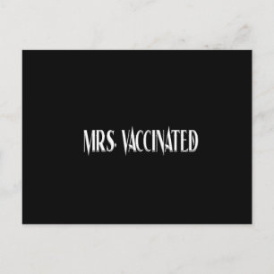Mrs. Vaccinated Postcard