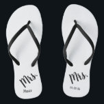 Mrs. Wedding Honeymoon Thongs<br><div class="desc">Perfect for the honeymoon</div>