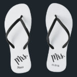 Mrs. Wedding Honeymoon Thongs<br><div class="desc">Perfect for the honeymoon</div>