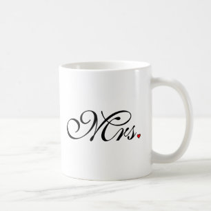 Mrs. Wife Bride His Her Newly Weds Coffee Mug
