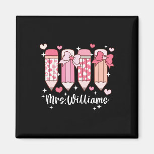Mrs. Williams Teacher Valentine's Pencil Magnet
