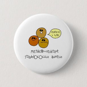 MRSA 6 CM ROUND BADGE