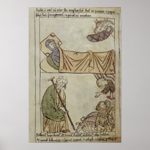 Ms 108 fol.168 The Nativity, from a Bible Poster