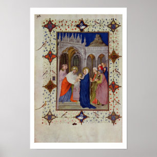 MS 11060-11061 Hours of Notre Dame: None, The Pres Poster