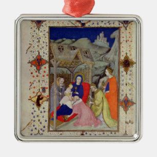 MS 11060-11061 Hours of Notre Dame: Sexte, Adorati Metal Ornament