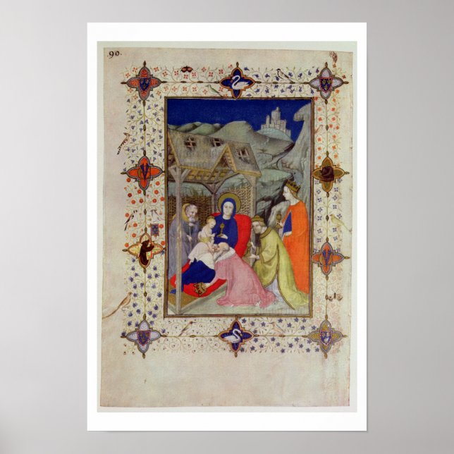 MS 11060-11061 Hours of Notre Dame: Sexte, Adorati Poster (Front)