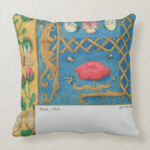 Ms 134 Illuminated letter `A' and side border of f Cushion