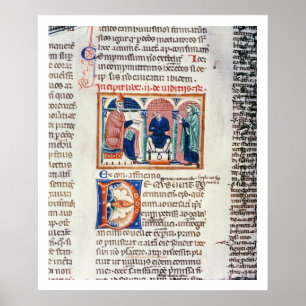 Ms 150 f.61v A Judgement, from the 'Decrets de St. Poster