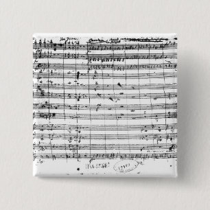 Ms.1548 Ouverture of the opera 'Don Giovanni' 15 Cm Square Badge