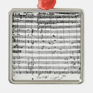 Ms.1548 Ouverture of the opera 'Don Giovanni' Metal Ornament