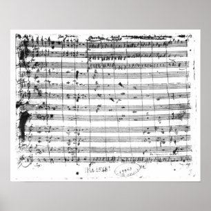 Ms.1548  Ouverture of the opera 'Don Giovanni' Poster