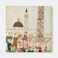 Ms 1671 A Bazaar in Istanbul, c.1580