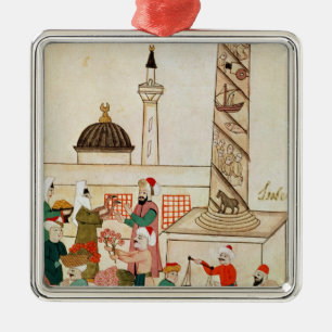 Ms 1671 A Bazaar in Istanbul, c.1580 Metal Tree Decoration