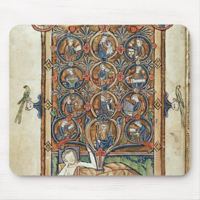 Ms 21926 The Tree of Jesse from a psalter Mouse Pad (Front)