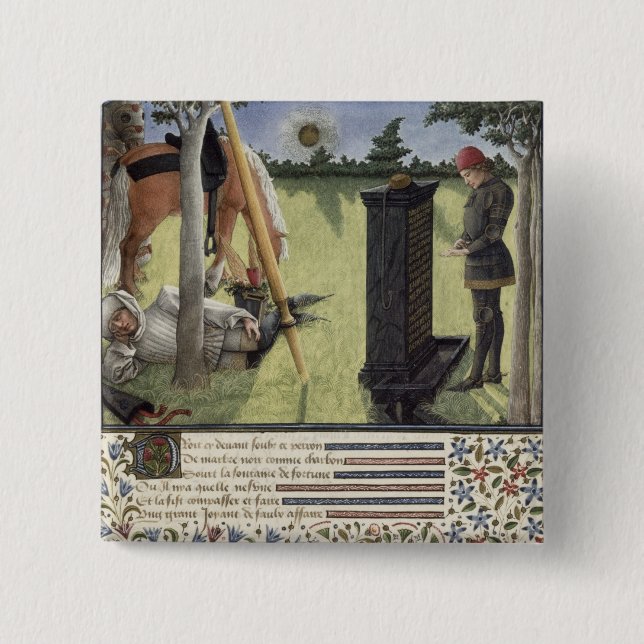 Ms. 2597 At Sunrise, Heart reads the inscription o 15 Cm Square Badge (Front)