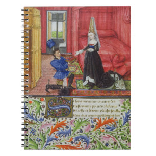Ms 2617 The scribe dedicating La Teseida to an unk Notebook