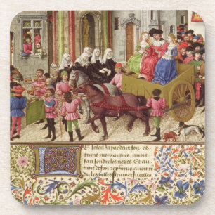 Ms 2617 Theseus makes a triumphal entry into Athen Coaster