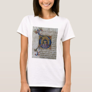 Ms 531 f.169v Historiated initial 'D' depicting Ki T-Shirt
